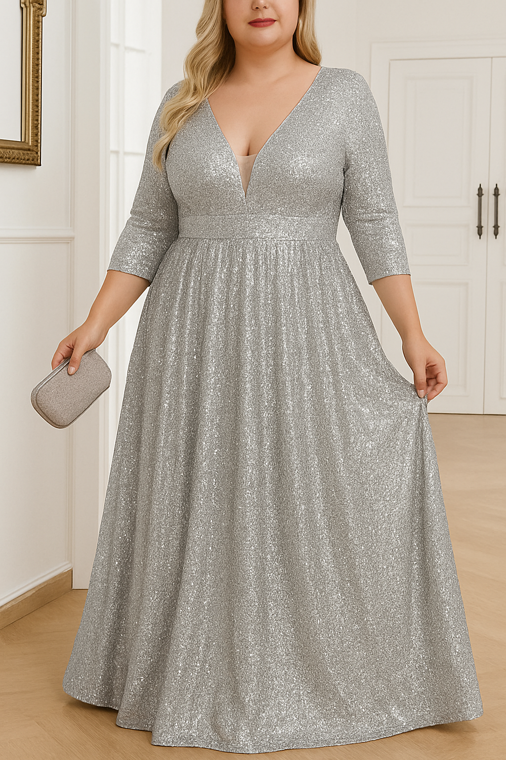 Robe Longue – Élégance Glamour