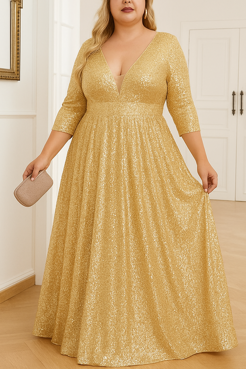 Robe Longue – Élégance Glamour