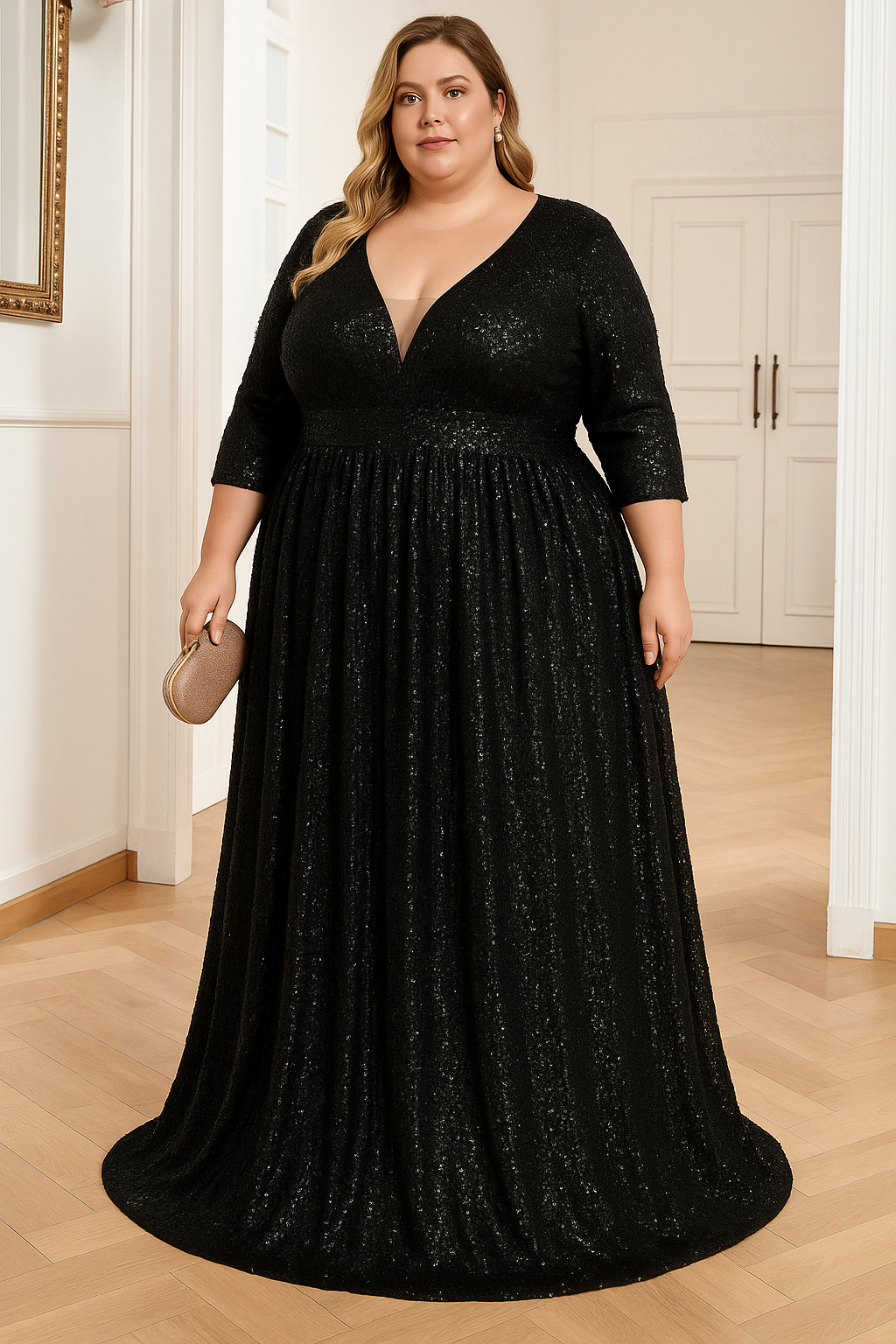 Robe Longue – Élégance Glamour