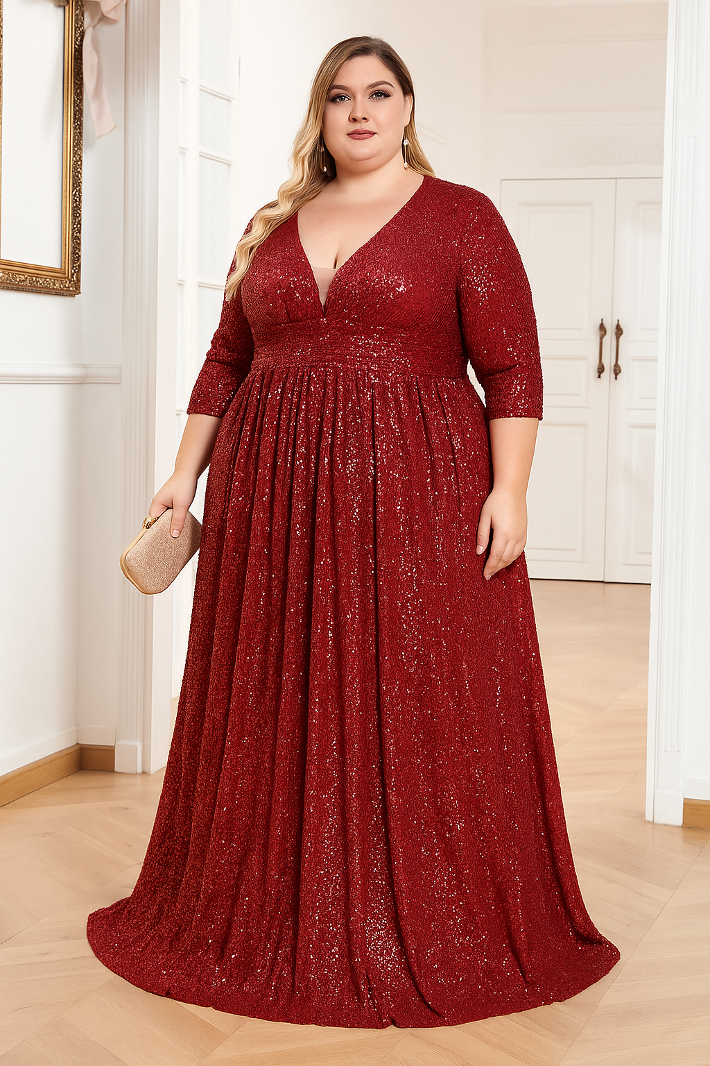 Robe Longue – Élégance Glamour