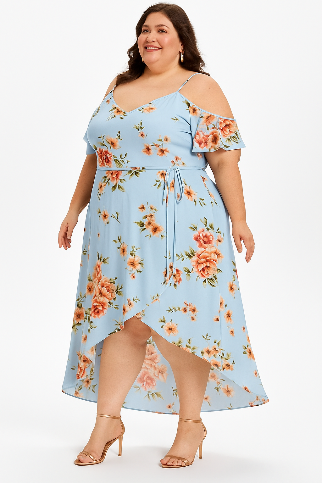 Robe Bohème Grande Taille à Volants – Élégante & Confortable