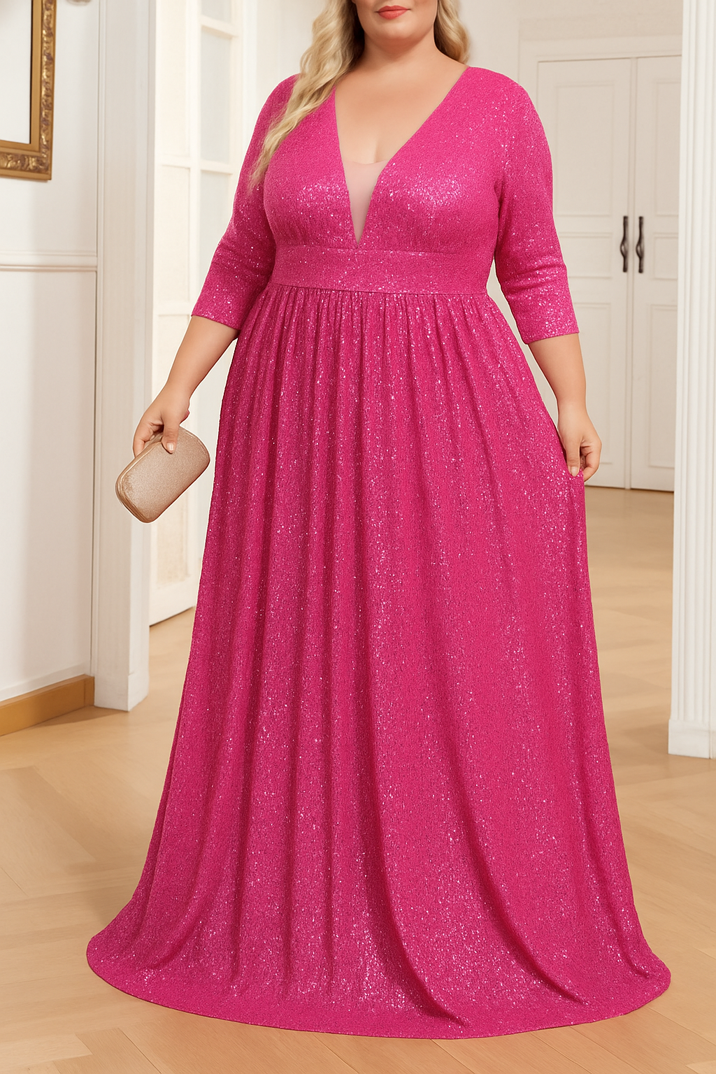 Robe Longue – Élégance Glamour