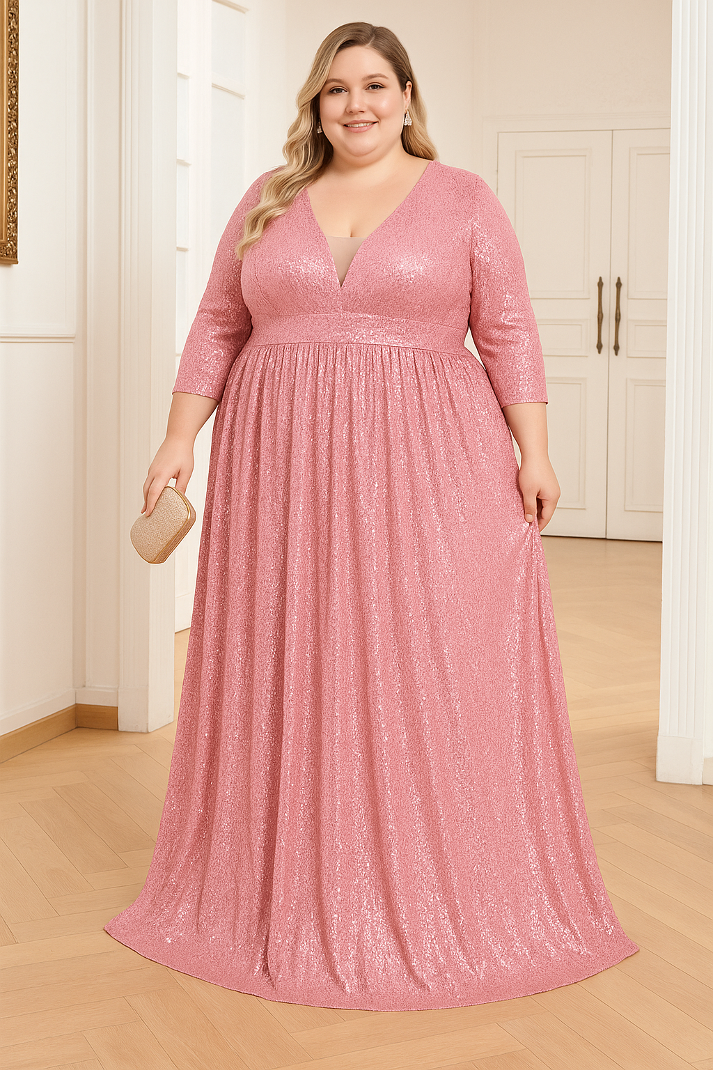 Robe Longue – Élégance Glamour
